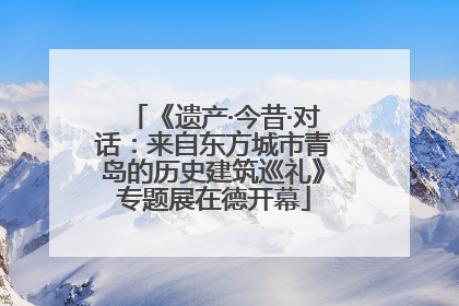 《遗产·今昔·对话：来自东方城市青岛的历史建筑巡礼》专题展在德开幕