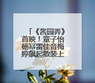 《酱园弄》首映！章子怡杨幂雷佳音梅婷飙起散装上海话！阿庆爷叔气氛组！独独没见他……