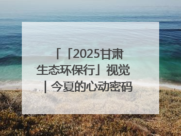 「2025甘肃生态环保行」视觉｜今夏的心动密码，藏在冰沟河的潋滟波光里