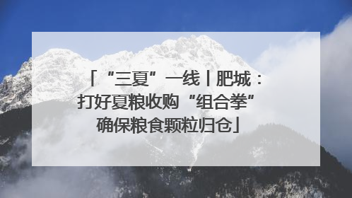 “三夏”一线丨肥城：打好夏粮收购“组合拳” 确保粮食颗粒归仓