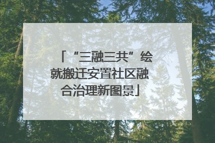 “三融三共”绘就搬迁安置社区融合治理新图景