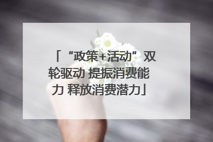 “政策+活动”双轮驱动 提振消费能力 释放消费潜力