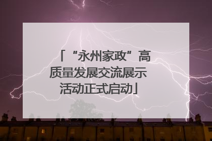 “永州家政”高质量发展交流展示活动正式启动