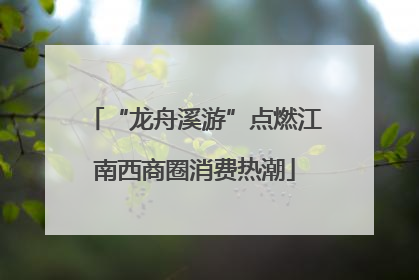 “龙舟溪游”点燃江南西商圈消费热潮