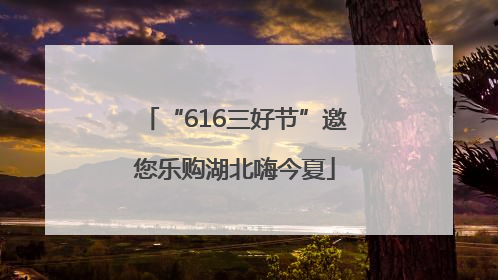 “616三好节”邀您乐购湖北嗨今夏
