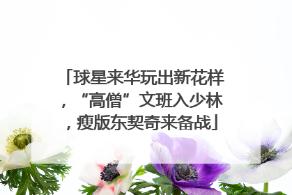 球星来华玩出新花样，“高僧”文班入少林，瘦版东契奇来备战