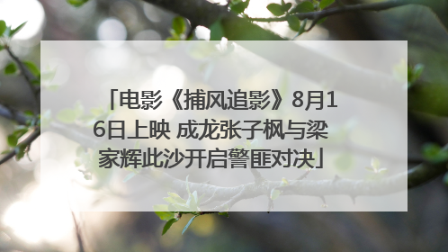 电影《捕风追影》8月16日上映 成龙张子枫与梁家辉此沙开启警匪对决