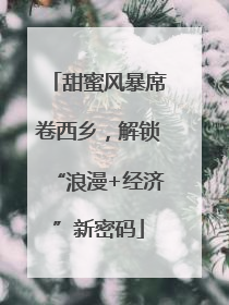 甜蜜风暴席卷西乡，解锁“浪漫+经济”新密码