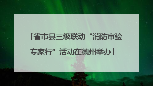 省市县三级联动“消防审验专家行”活动在德州举办