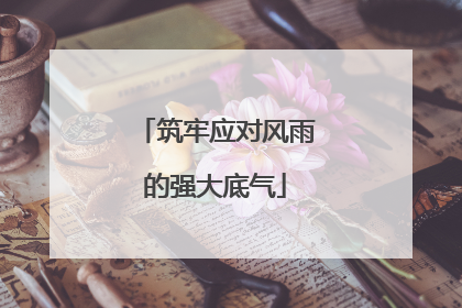 筑牢应对风雨的强大底气
