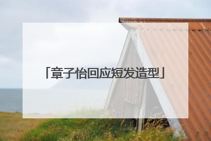章子怡回应短发造型