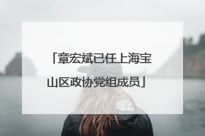 章宏斌已任上海宝山区政协党组成员