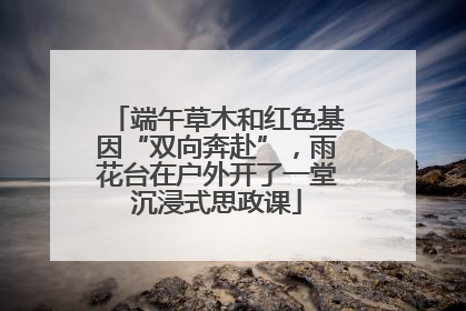 端午草木和红色基因“双向奔赴”，雨花台在户外开了一堂沉浸式思政课