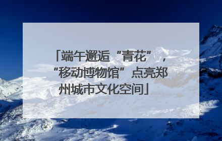 端午邂逅“青花”，“移动博物馆”点亮郑州城市文化空间