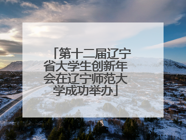 第十二届辽宁省大学生创新年会在辽宁师范大学成功举办
