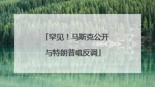 罕见！马斯克公开与特朗普唱反调
