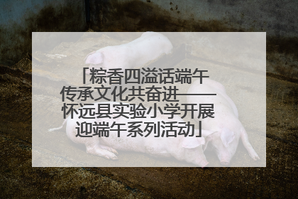 粽香四溢话端午 传承文化共奋进——怀远县实验小学开展迎端午系列活动