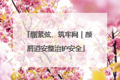 绷紧弦、筑牢网｜颜厝道安整治护安全