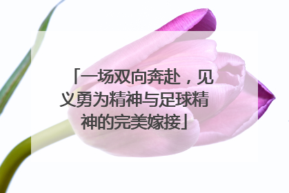 一场双向奔赴，见义勇为精神与足球精神的完美嫁接