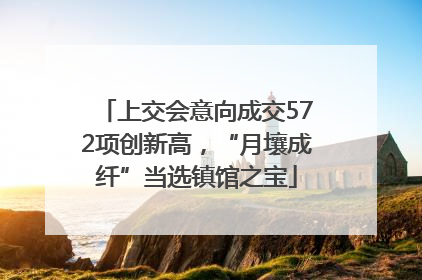 上交会意向成交572项创新高，“月壤成纤”当选镇馆之宝