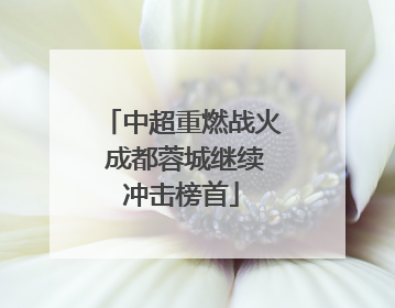 中超重燃战火 成都蓉城继续冲击榜首