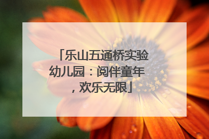 乐山五通桥实验幼儿园：阅伴童年，欢乐无限