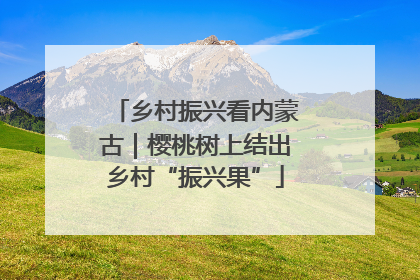 乡村振兴看内蒙古｜樱桃树上结出乡村“振兴果”