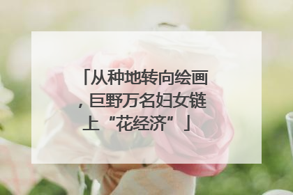 从种地转向绘画，巨野万名妇女链上“花经济”