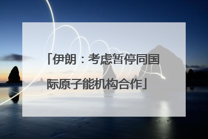 伊朗：考虑暂停同国际原子能机构合作