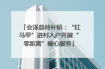 会泽县待补镇：“红马甲”进村入户开展“零距离”暖心服务
