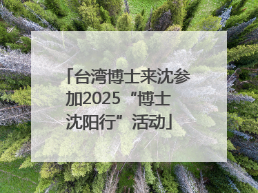 台湾博士来沈参加2025“博士沈阳行”活动