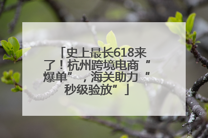 史上最长618来了！杭州跨境电商“爆单”，海关助力“秒级验放”