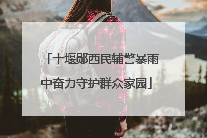 十堰郧西民辅警暴雨中奋力守护群众家园