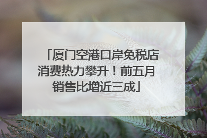厦门空港口岸免税店消费热力攀升！前五月销售比增近三成
