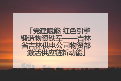 党建赋能 红色引擎锻造物资铁军——吉林省吉林供电公司物资部激活供应链新动能