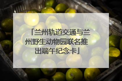 兰州轨道交通与兰州野生动物园联名推出端午纪念卡