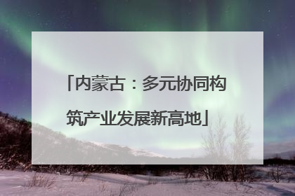 内蒙古：多元协同构筑产业发展新高地