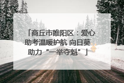 商丘市睢阳区：爱心助考温暖护航 向日葵助力“一举夺魁”