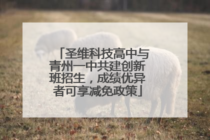 圣维科技高中与青州一中共建创新班招生，成绩优异者可享减免政策