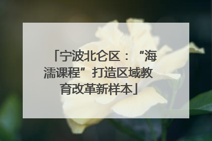 宁波北仑区：“海濡课程”打造区域教育改革新样本