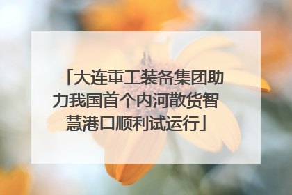 大连重工装备集团助力我国首个内河散货智慧港口顺利试运行