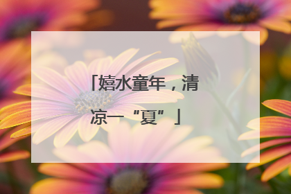 嬉水童年，清凉一“夏”