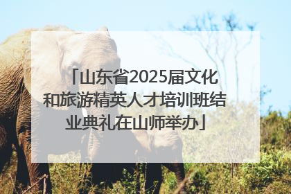 山东省2025届文化和旅游精英人才培训班结业典礼在山师举办