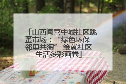 山西闻喜中城社区跳蚤市场：“绿色环保 邻里共淘” 绘就社区生活多彩画卷