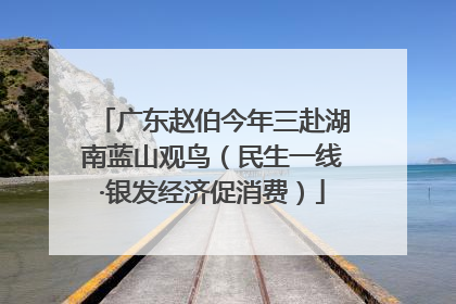 广东赵伯今年三赴湖南蓝山观鸟（民生一线·银发经济促消费）