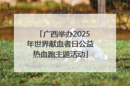 广西举办2025年世界献血者日公益热血跑主题活动