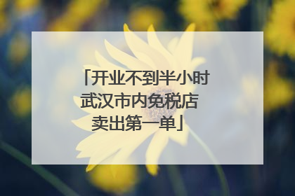 开业不到半小时 武汉市内免税店卖出第一单