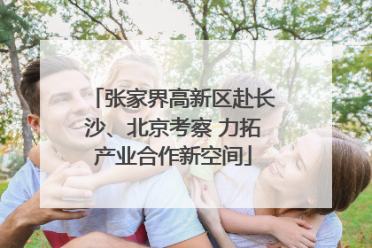 张家界高新区赴长沙、北京考察 力拓产业合作新空间