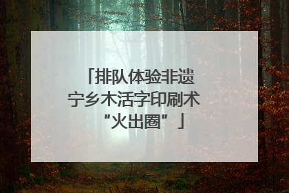 排队体验非遗 宁乡木活字印刷术“火出圈”
