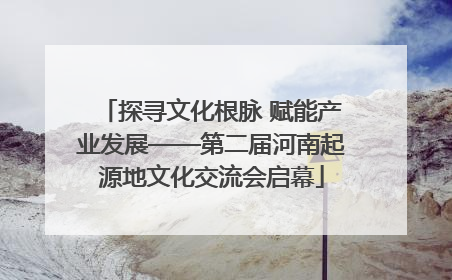 探寻文化根脉 赋能产业发展——第二届河南起源地文化交流会启幕